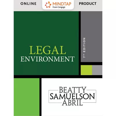 MindTap for Beatty/Samuelson/Abril's Legal Environment, 1 term Instant Access